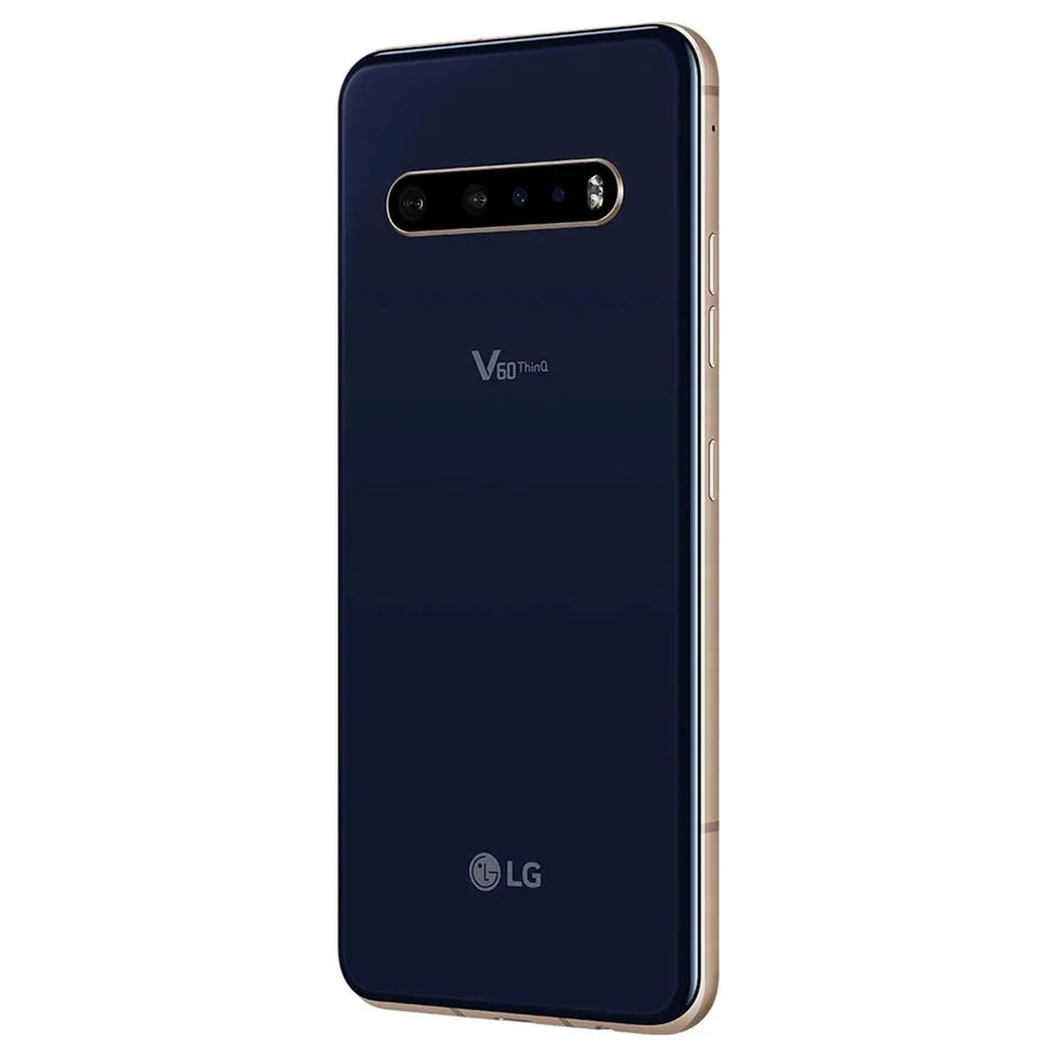 هاتف LG V60 ThinQ الأصلي مفتوح الشاشة V600AM/ V600TM/ V600VM بشاشة 6.8 بوصة ومعالج Snapdragon 865 وNFC 4/5G وذاكرة وصول عشوائي 8 جيجابايت وذاكرة قراءة فقط 128 جيجابايت ونظام تشغيل أندرويد