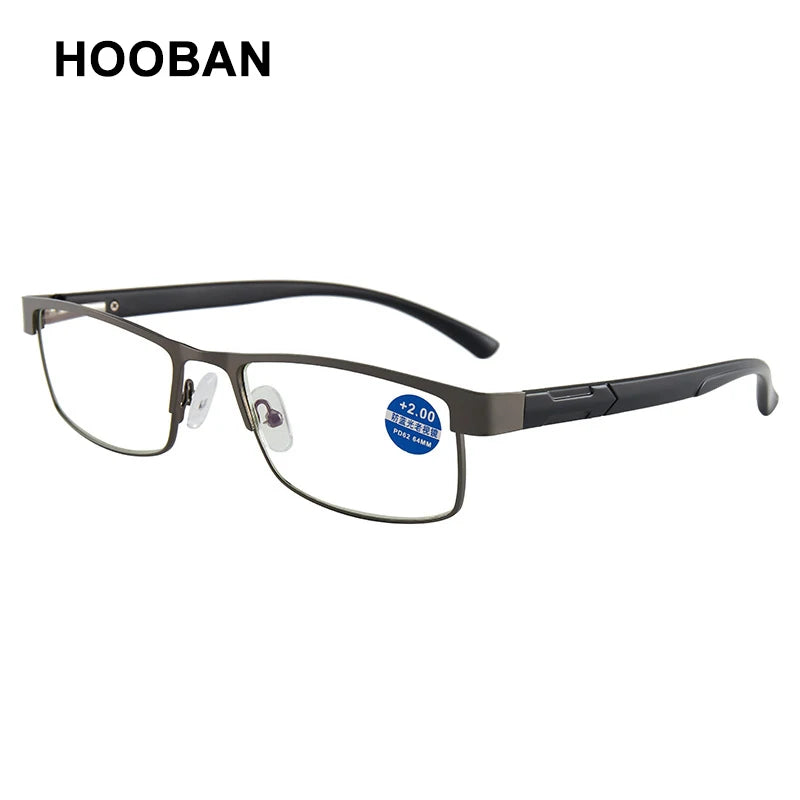 High Quality Stainless steel Reading Glasses Men Women Fashion Presbyopic Eyeglasses Business Hyperopia Anti Blue Light Eyewear