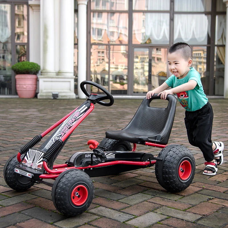 Children Go Karts Kids Ride On Car Toy With Stable Wheels Can Drive Reverse