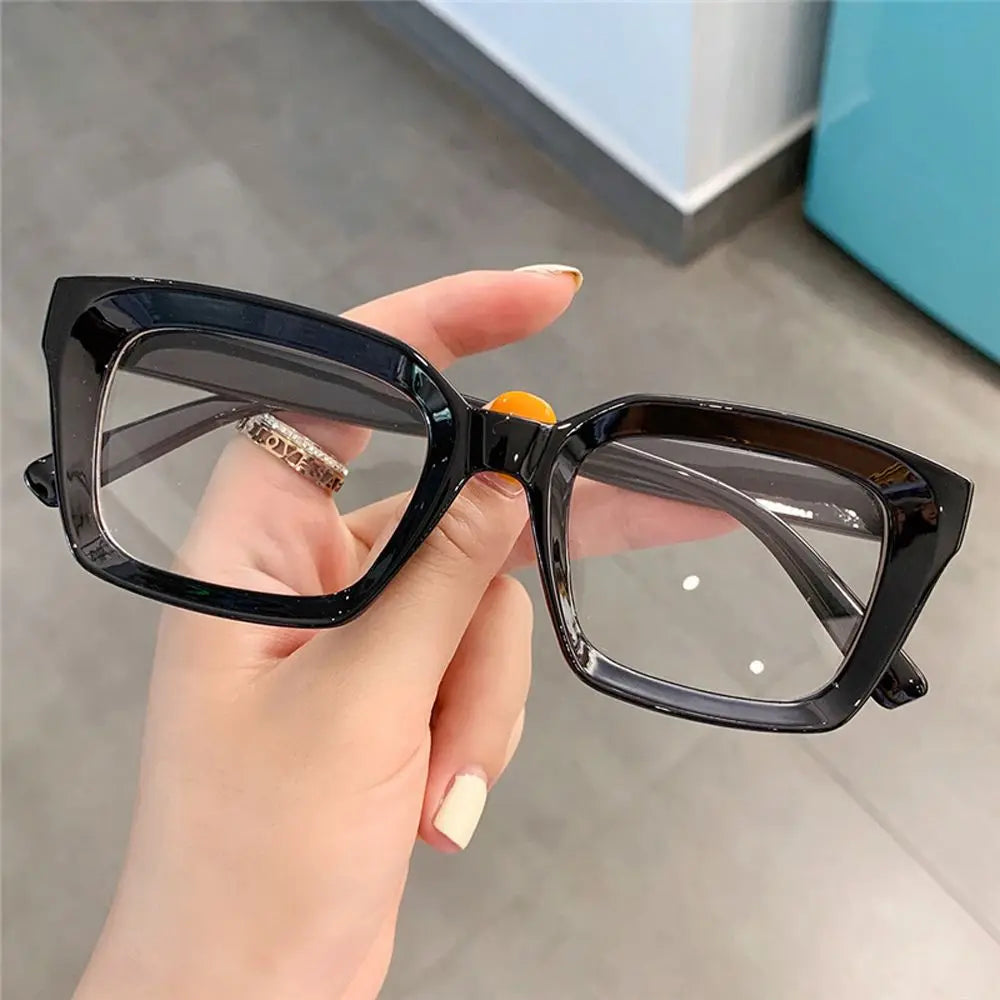 1 Pair Multi-color Oversized Square Reading Glasses Men Women Large Frame Fashion Presbyopia Eyeglasses Diopter 0~+3.0