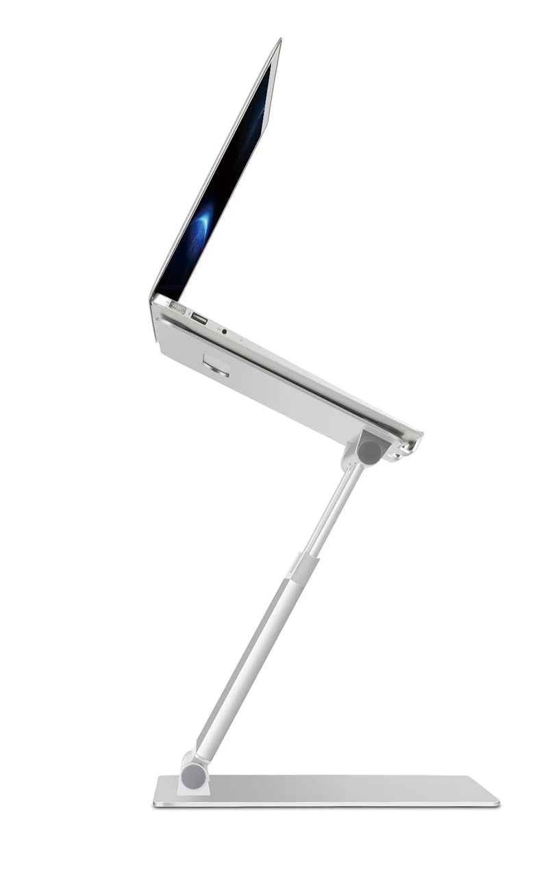 Hyvarwey AP-2H Aluminum Alloy Height Adjustable Laptop Stand Folding Lifting Standing Work Office Macbook Riser