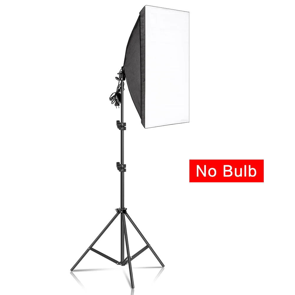 SH 50x70CM Photography Softbox Lighting Kits Professional Continuous Light System Equipment For Photo Studio