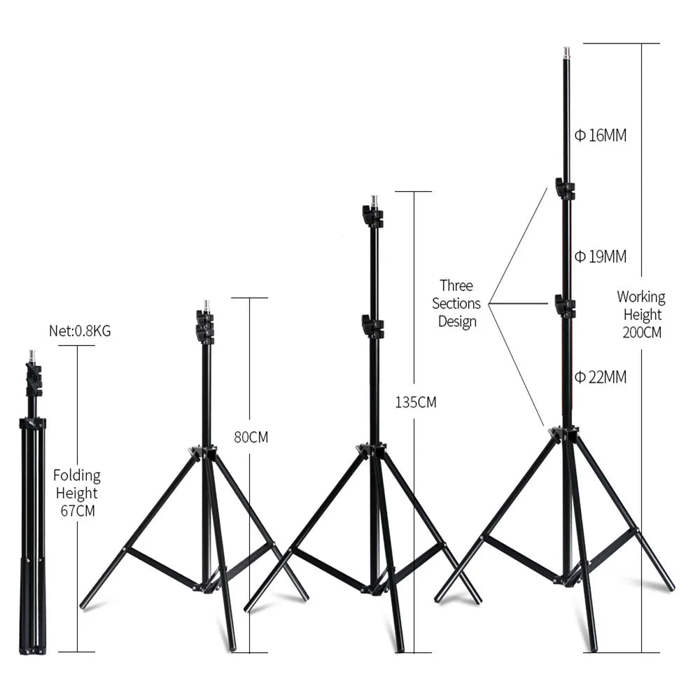 SH 50x70CM Photography Softbox Lighting Kits Professional Continuous Light System Equipment For Photo Studio