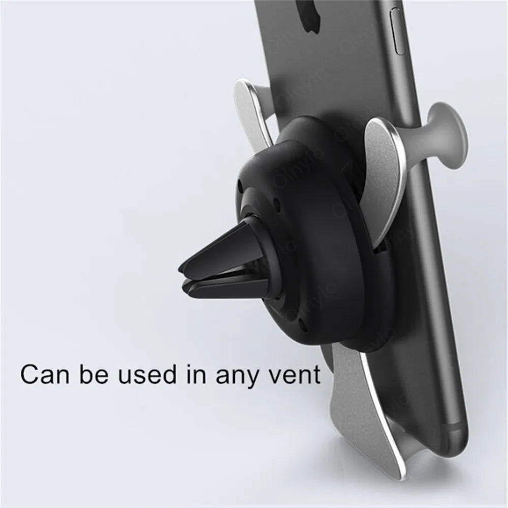 Gravity Car Phone Holder Air Vent Clip Smile Face Mount Mobile Cell Stand GPS Support For iPhone 12 Pro Max Xiaomi Samsung