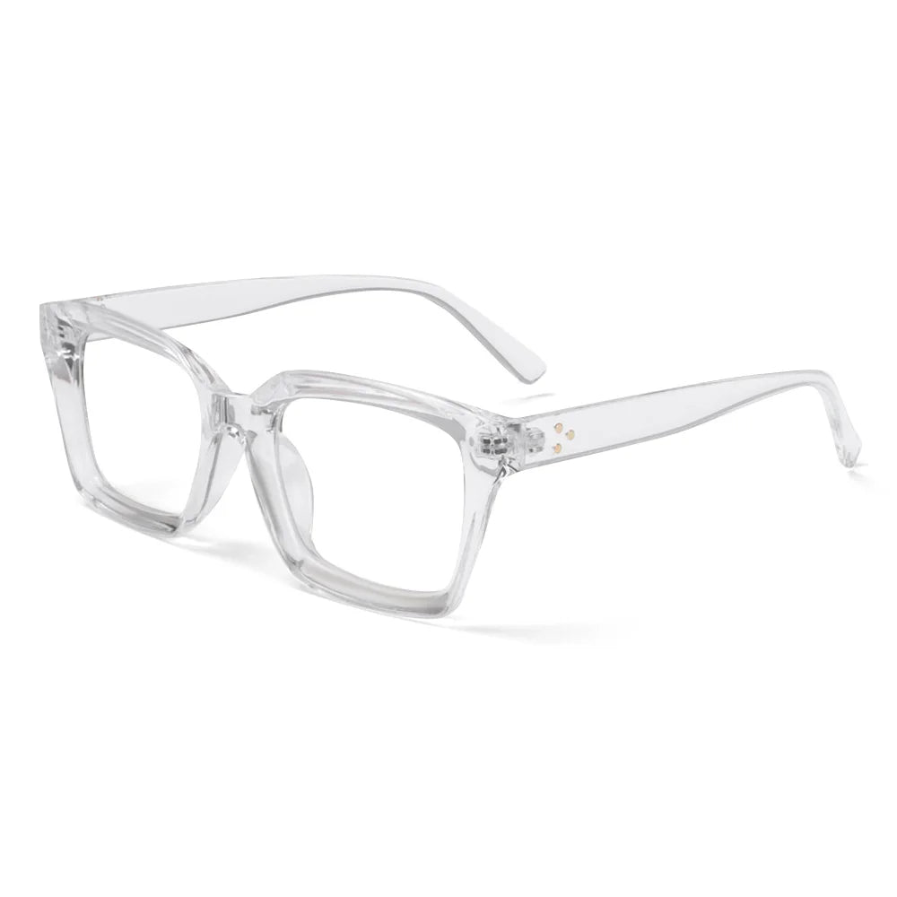 1 Pair Multi-color Oversized Square Reading Glasses Men Women Large Frame Fashion Presbyopia Eyeglasses Diopter 0~+3.0