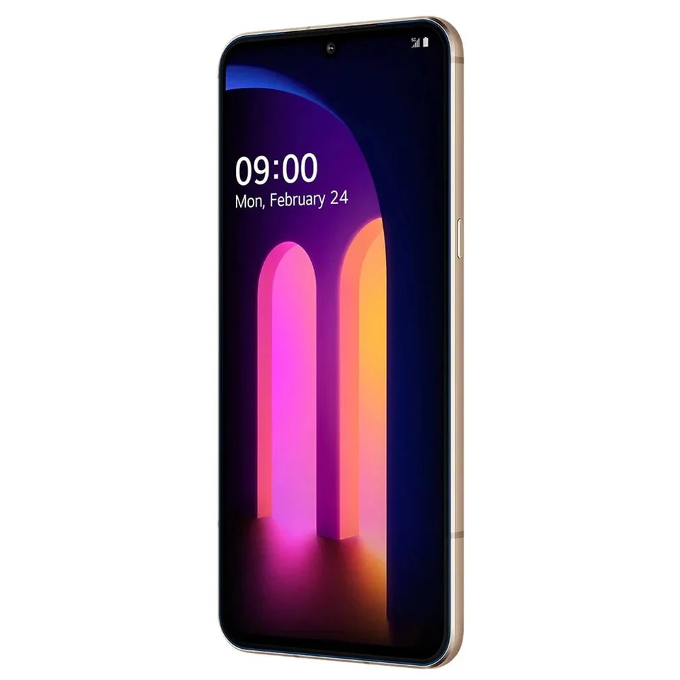 هاتف LG V60 ThinQ الأصلي مفتوح الشاشة V600AM/ V600TM/ V600VM بشاشة 6.8 بوصة ومعالج Snapdragon 865 وNFC 4/5G وذاكرة وصول عشوائي 8 جيجابايت وذاكرة قراءة فقط 128 جيجابايت ونظام تشغيل أندرويد