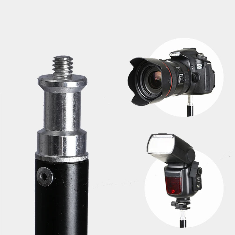 2M Tripod for Phone Mobilephone Selfie Stick Adjustable Light Stand 1/4 Screw Head For Photo Studio Flashes Photographic