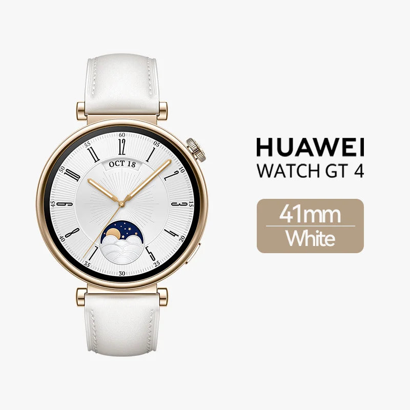 HUAWEI WATCH GT 4 Smartwatch, 14 Days Battery Life, Android & iOS , Saudi Version with Local Warranty, Delivery from Riyadh