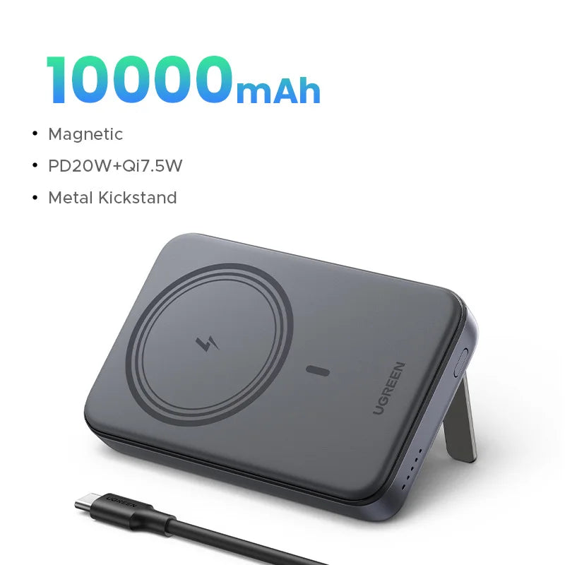 UGREEN PD20W Power Bank Magnetic 10000mAh Portable Wireless Fast Charging PowerBank for Magsafe for iPhone 15 Pro Max 16 Pro