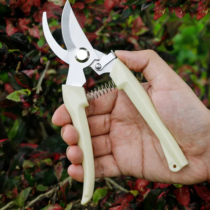 Stainless Steel Garden Pruner Scissors Pruning Tree Fruit Graft Planting Branch Garden Branch Cutting Sharp Garden Tools