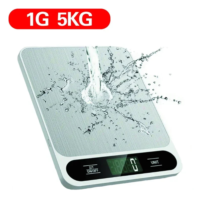 1pc Food Scale 22lb/10kg 5kg Digital Kitchen Scale Grams And Oz For Baking Cooking And Weight Loss 1g/0.04oz Precise Graduation