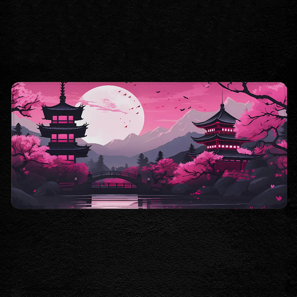 PINK JAPAN Mouse Pad 900x400 Pc Gamer Desk Mat Setup Gaming Accessories Desktops Anime Mousepad Keyboard Extended Xxl Mause Mats