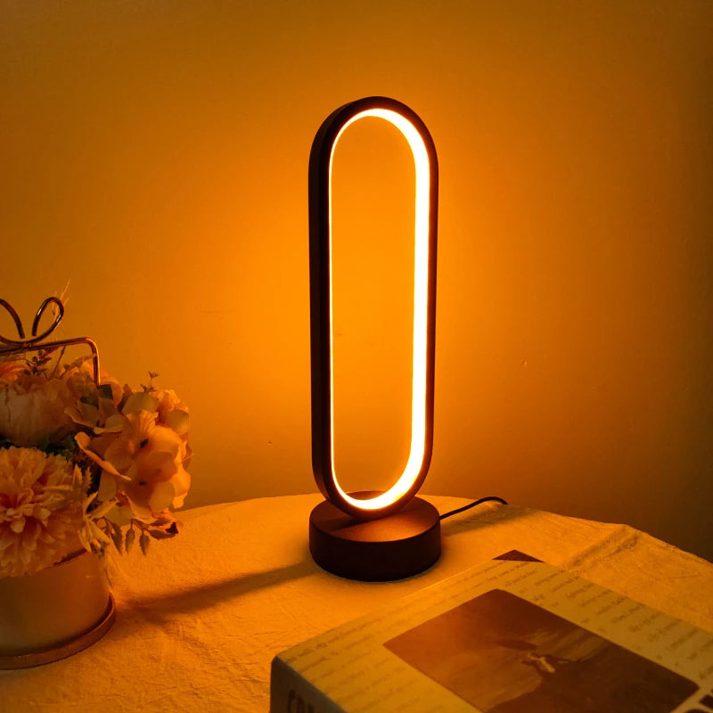 1PC Lamp bedroom Ring Lamp Living Room Three-color Dimming Bedside Lamp  Night Light Bedroom light Japanese room decor Nezuko