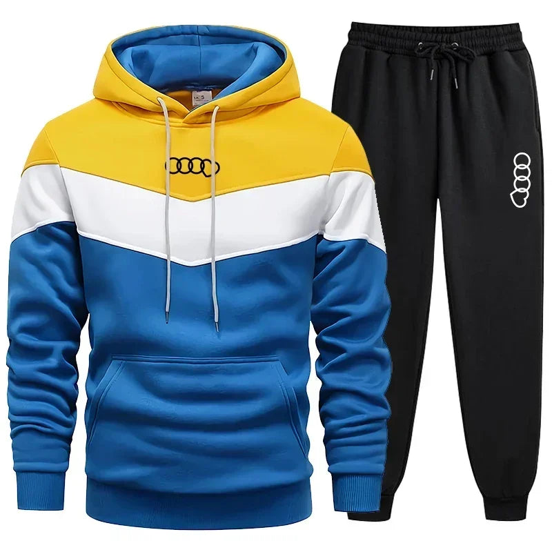 Men's Clothing Casual Sweatshirt Suit Sweatshirts for Men Daily Tricolor Hoodies Hot High Quality 2024 Sports Tracksuit Jogging