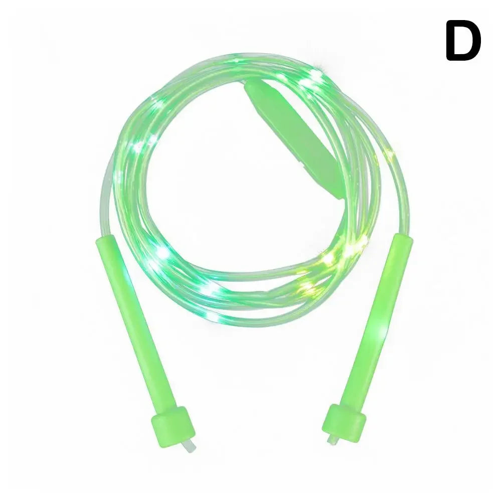 Illuminated Jump Rope Kids Night Exercise Fitness Training Entertainment Rope Glowing LED Fun Optical Toys Skipping Fibe Pl R1S1