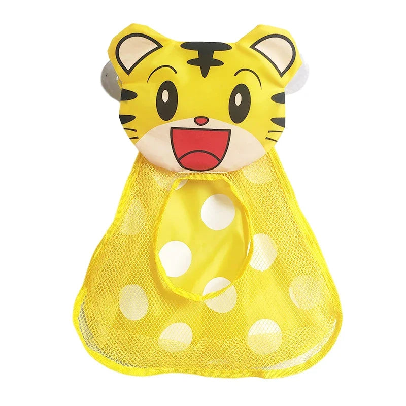 Baby Bath Toys Cute Duck Frog Mesh Net Toy Storage Bag Strong Suction Cups Bath Game Bag Bathroom Organizer Water Toys for Kids