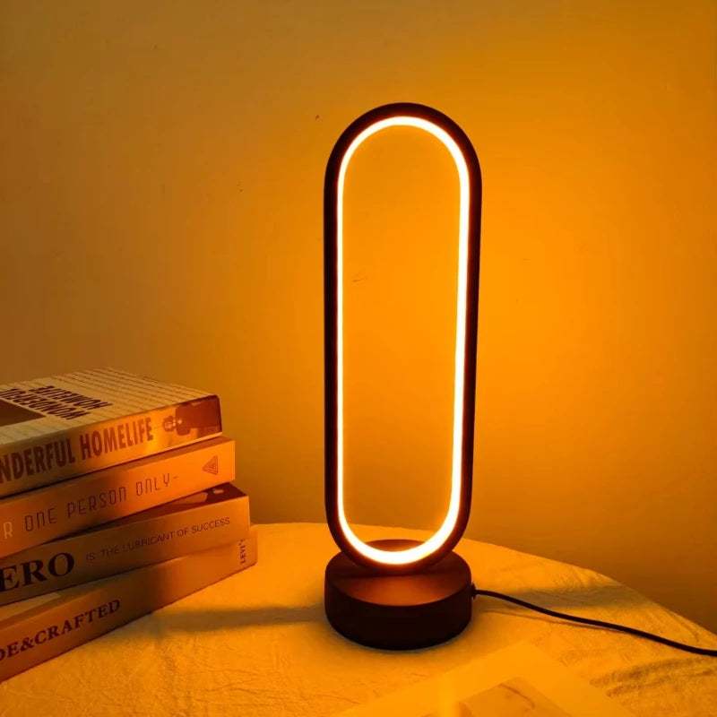 1PC Lamp bedroom Ring Lamp Living Room Three-color Dimming Bedside Lamp  Night Light Bedroom light Japanese room decor Nezuko