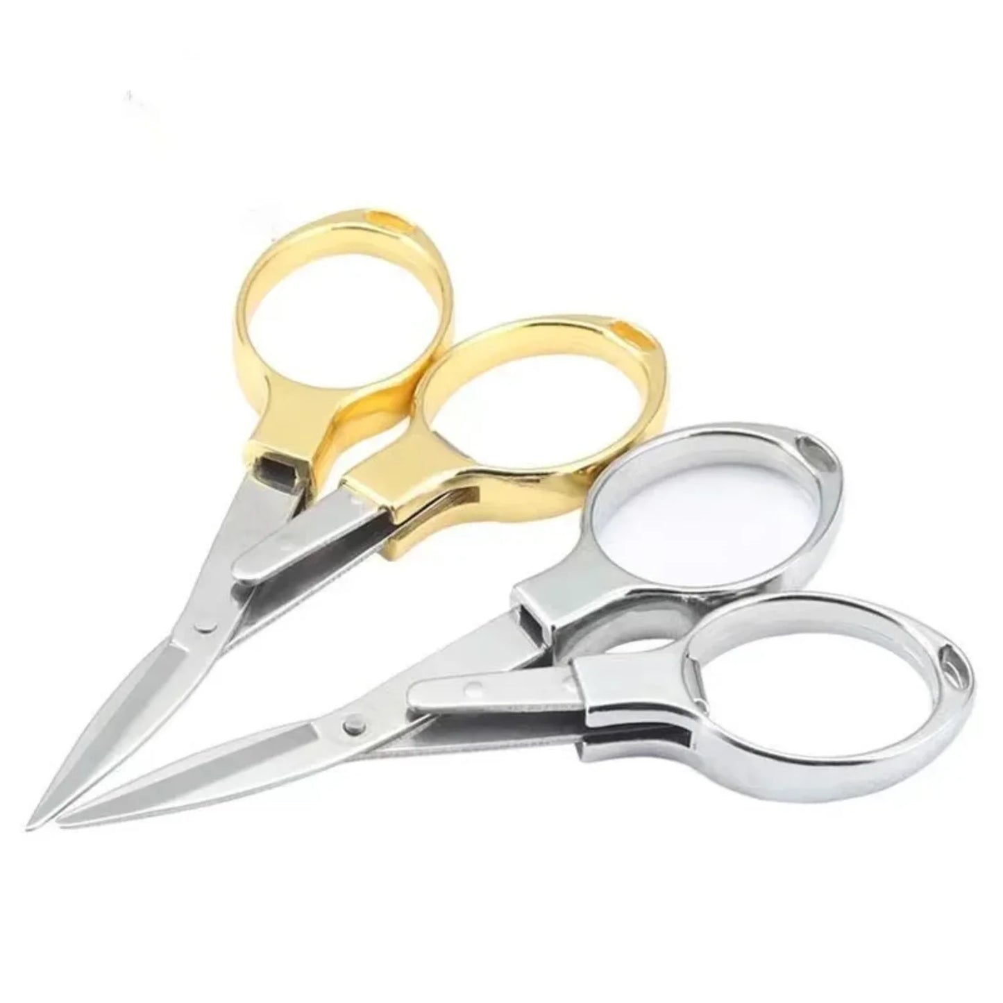 1PCS Portable Folding Scissors Carbon Steel  Line Cutting Tools Mini Hand Tool Supplies Multifunctional Needlework Scissors Laoa