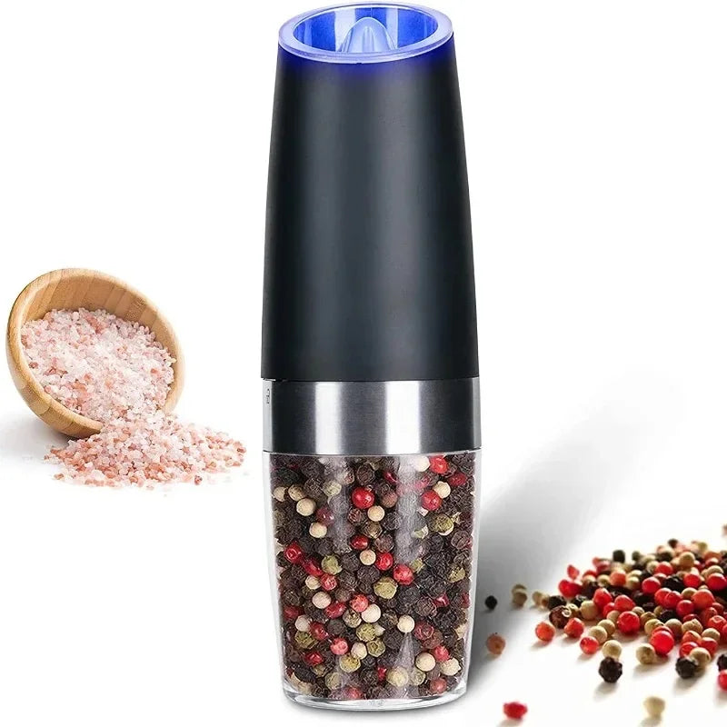 Upgrade Your Kitchen With This Premium Electric Pepper & Salt Grinder - Battery Powered With LED Light & Adjustable Coarseness