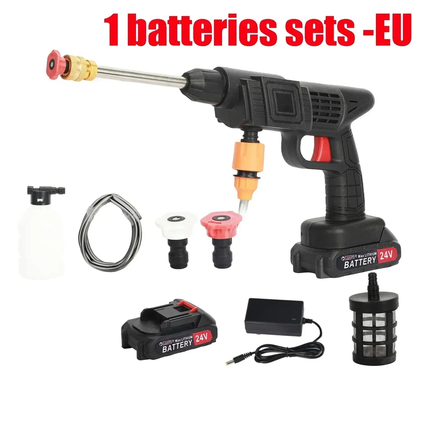 Electric High Pressure Washer Rechargeable Car Wash Gun Cordless Electric Water Gun Foam Machine for Makita 24V Battery