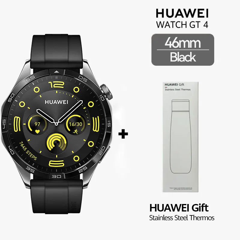 HUAWEI WATCH GT 4 Smartwatch, 14 Days Battery Life, Android & iOS , Saudi Version with Local Warranty, Delivery from Riyadh