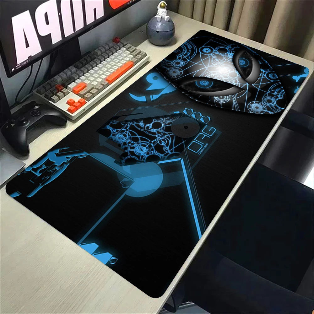 Anime Mouse Pad Alienware Gaming Setup Anti-slip Mousepad Natural Rubber PC Keyboard Deskmat almohadilla para Office Accessories