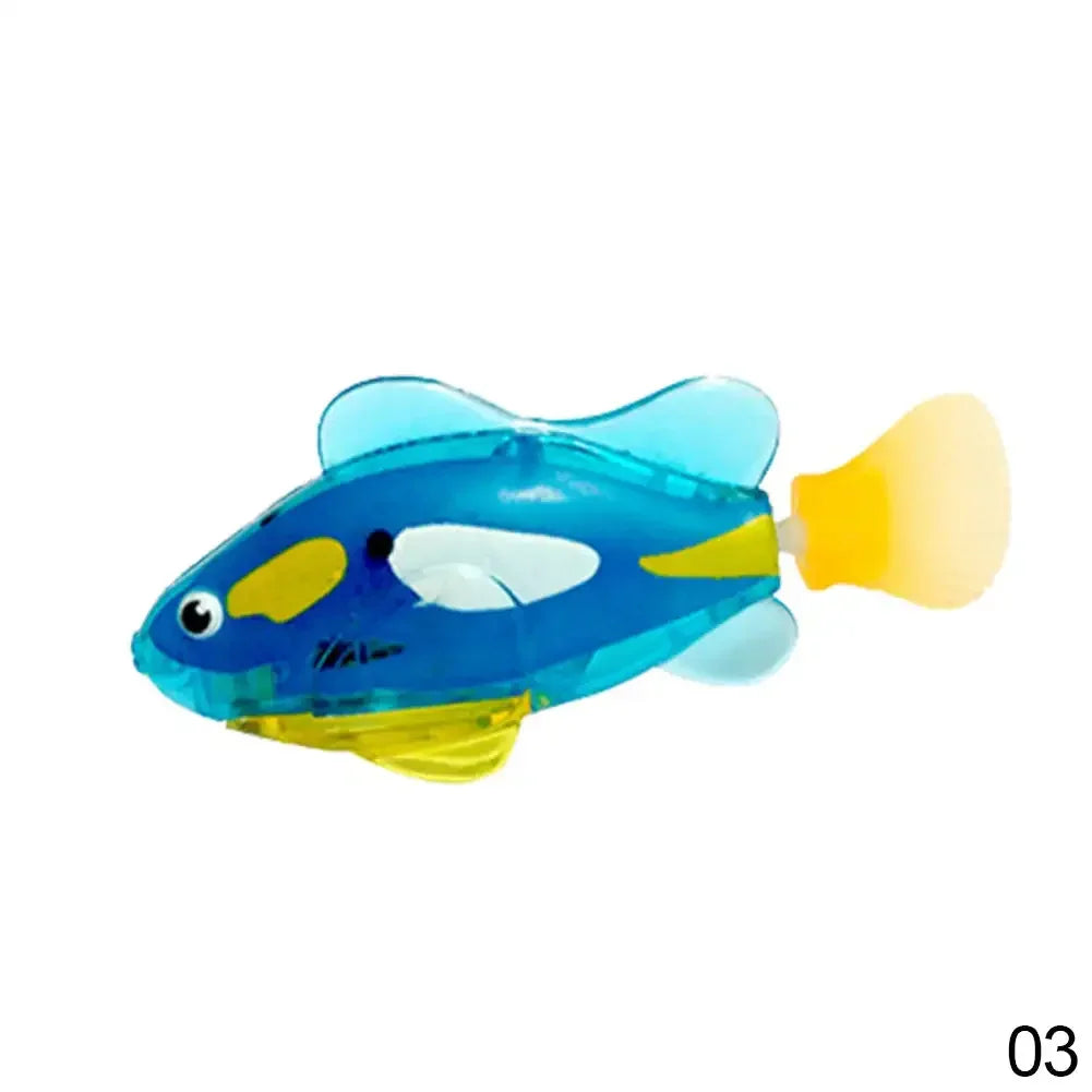 Cat Interactive Electric Fish Toy Water Cat Toy for Indoor Play Swimming Robot Fish Toy for Cat and Dog with LED Light Pet Toys