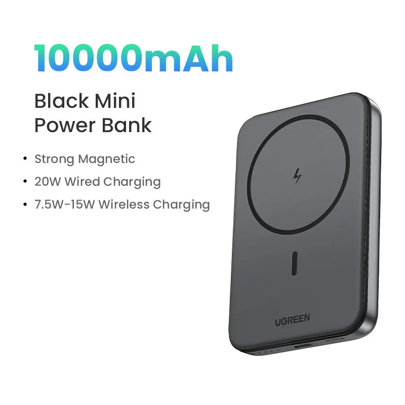 UGREEN PD20W Power Bank Magnetic 10000mAh Portable Wireless Fast Charging PowerBank for Magsafe for iPhone 15 Pro Max 16 Pro