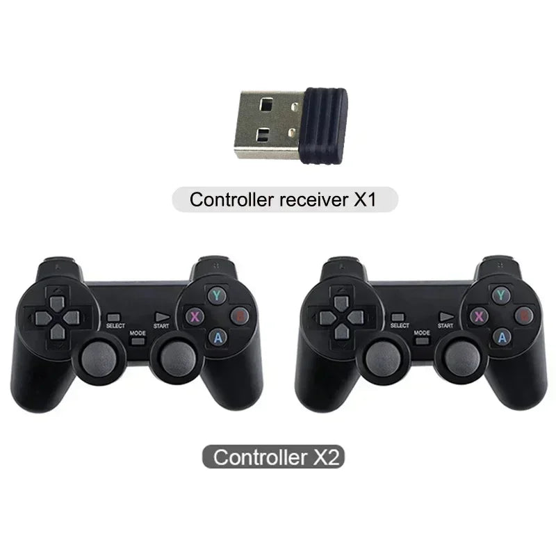 Game Stick 4K HD Video Console 2.4G Double Wireless Controller For PS1/FC/GB/GBA Retro TV Dendy Game Console 20000+ Games Sticks