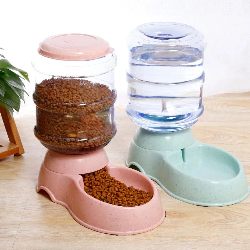 Dog Automatic Feeders Plastic Water Bottle Cat Bowl Feeding and Drinking Dog Water Dispenser Pet Feeding Bowl Pet Supplies Cats