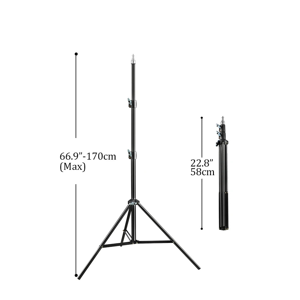 SH Photography Studio Adjustable 2M Light Stand Tripod 1/4 Screw Head For Camera Photo Lamp Bracket Holder Soft box Ring Light