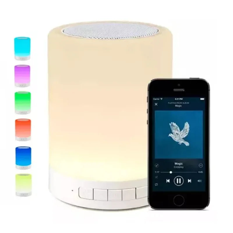 charging night light   touch light and Bluetooth wireless speaker velvet light and desk lamp