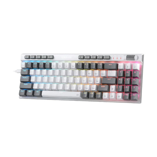 Redragon K655 75% RGB Wired Mechanical Gaming Keyboard, 78 Keys Hot-Swap Mechanical Keyboard Quiet Linear Red Switch