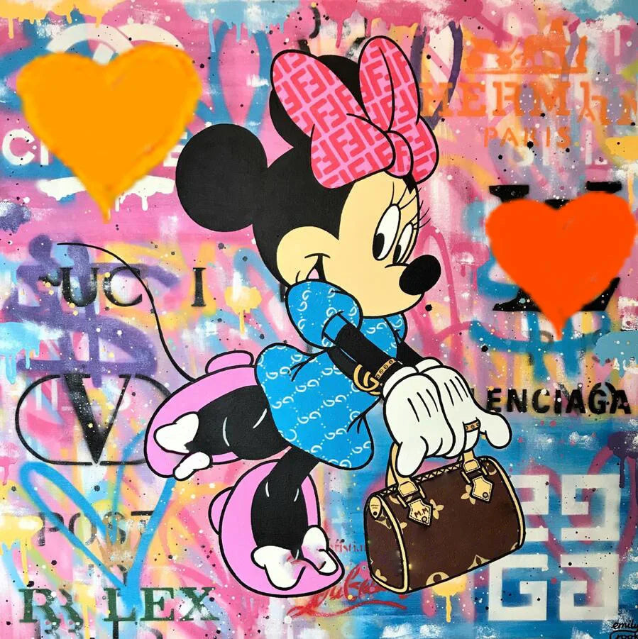 Donald Duck Graffiti Art Canvas Paintings on the Wall Art Posters and Prints  Fashion Luxury Street Art Picture Home Decoration