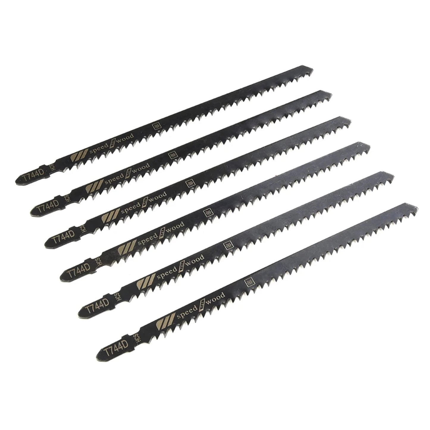 6pcs T744D Long 180mm Jigsaw Blades Very Fast Cuts High Carbon Steel Blade  Wood Products Woodworking Blades Hand Tool Saw