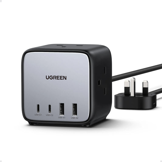 Ship from Saudi Arabia，UGREEN 65W UK Plug Power Strip Fast GaN Charger for Power Strip Charging Station