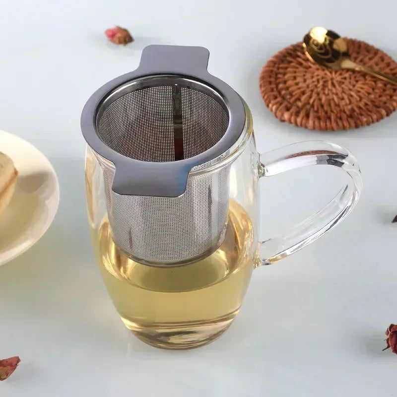 Tea Infuser Teapot Tray Spice Tea Strainer Stainless Steel Coffee Filter Teaware Accessories Kitchen Tools Infusers Tea Leak