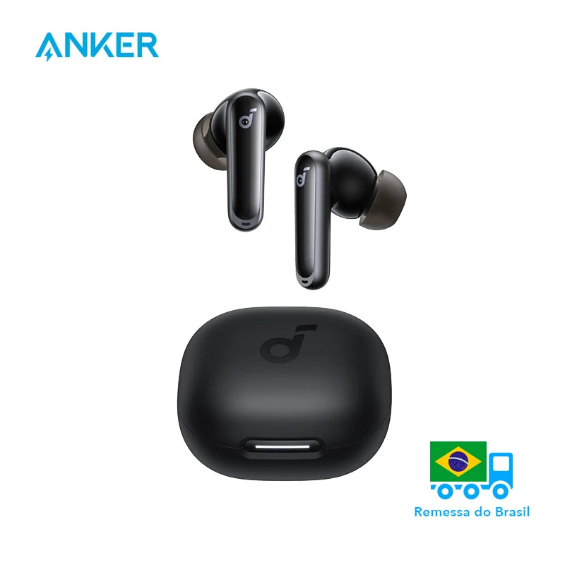 سماعات أذن لاسلكية Soundcore من Anker P40i تعمل بتقنية إلغاء الضوضاء وبلوتوث لمدة تشغيل تصل إلى 60 ساعة وسماعات أذن بلوتوث