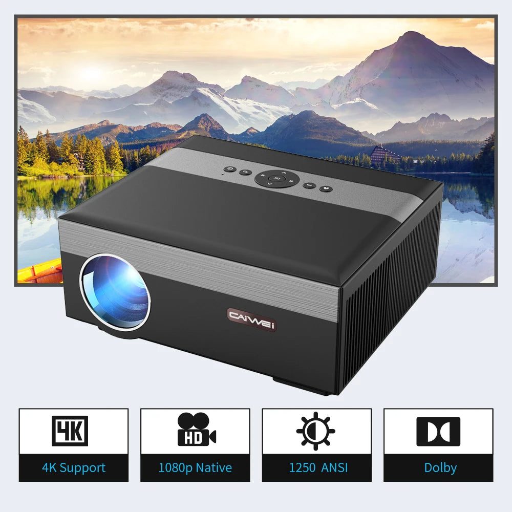 4K 15000Lumens LED Projector for Home Theater 300inch Android 5G WIFI Full HD 1920*1080P Smart TV Video Projector for Cellphone