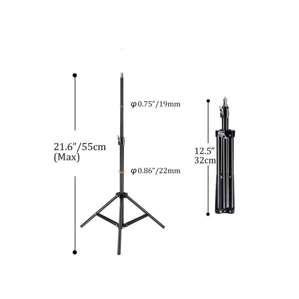 Upgrade 55/170/190cm Light Tripod Stand For Photography Photo Studio Softbox Camermera Umbrella Background Video Lighting Studio