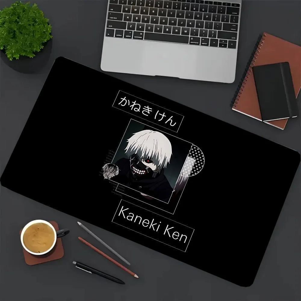 لوحة مفاتيح ألعاب Tokyo Ghoul K-Kaneki Ken Xxl ماوس وسادة ملحقات ألعاب الرسوم المتحركة حصيرة مكتب ملحقات إعداد الكمبيوتر وسادة ماوس ممتدة