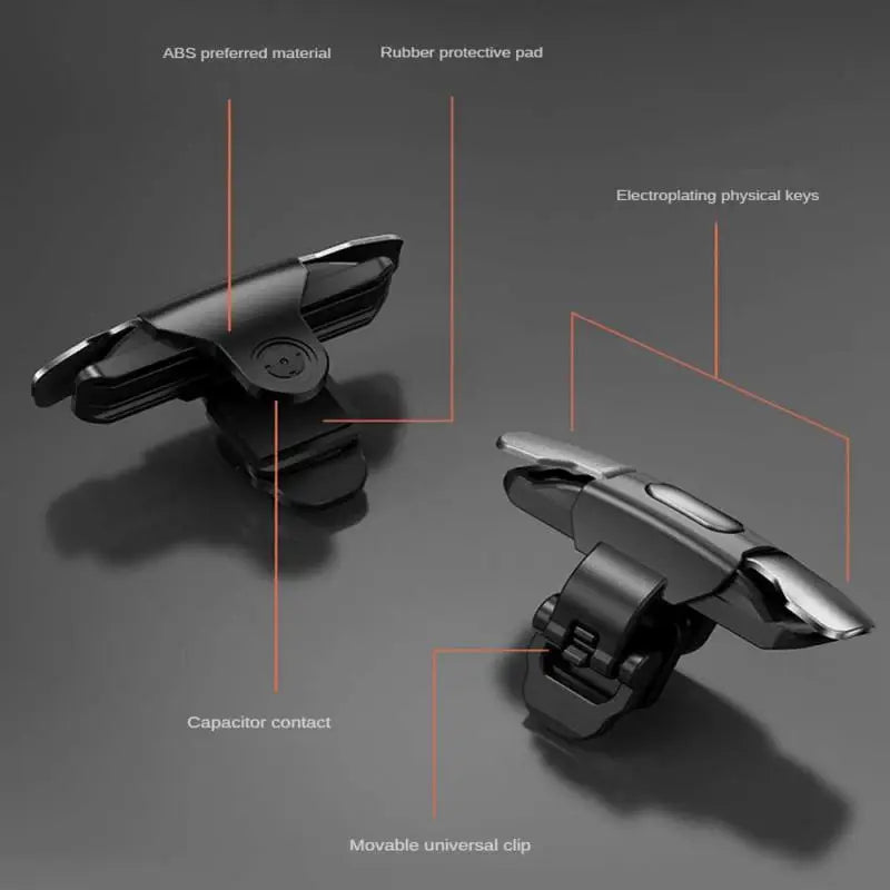 زوج واحد من وحدات التحكم المحمولة مع أكمام أصابع الألعاب سهلة الاستخدام وحساسية عصا التحكم في الألعاب للهاتف المحمول وإطلاق النار والتصويب