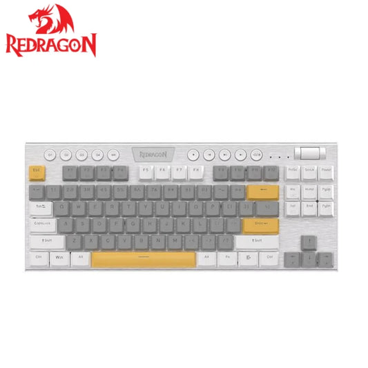 Redragon Ultra Thin Wired Mechanical Keyboard Slim Compact 87 Keys RGB Gaming Keyboard w/Low Profile Linear Red Switches