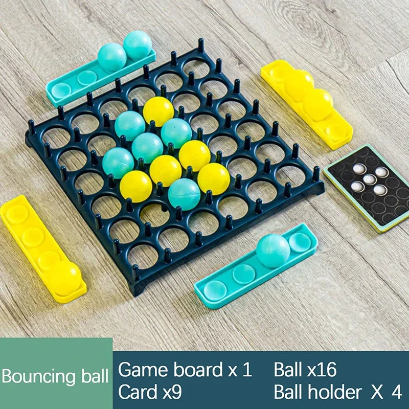 Kids Ball Bouncing Game Parent-child Interaction Board Game Jumping Connect Ball Toddler Toss Ball Game Fun Party Game Oracle