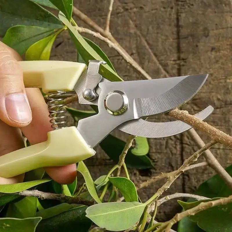 Stainless Steel Garden Pruner Scissors Pruning Tree Fruit Graft Planting Branch Garden Branch Cutting Sharp Garden Tools