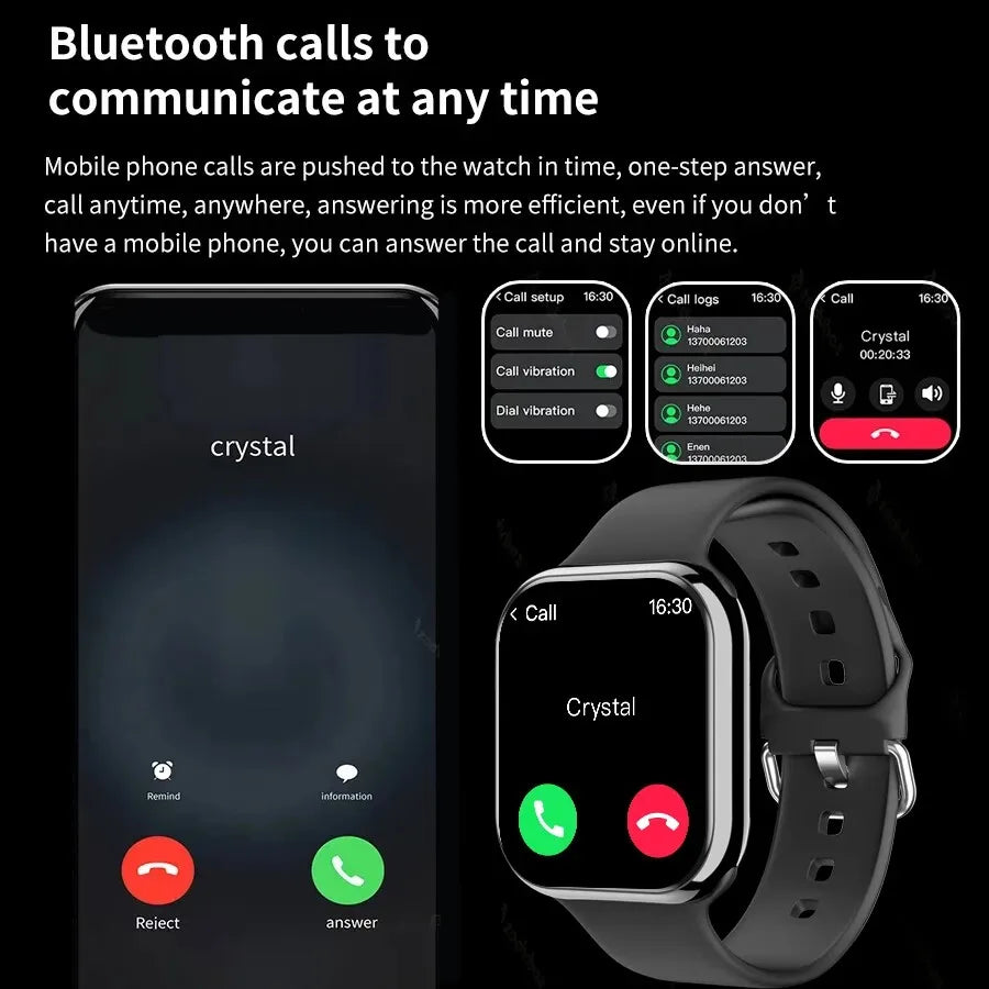 2025 Smart Watch Series 9 Men Blood Pressure BT Call NFC Sleep monitoring Wireless Charge Women Sport Smartwatch For IOS Android