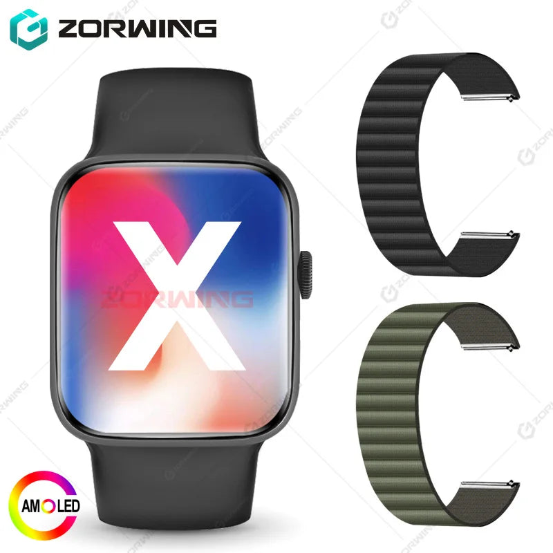 ساعة DT Watch X 10th الذكية AMOLED للرجال والنساء ساعات رياضية من السلسلة 10 وضع USB ألبوم الصور الموسيقى المحلية NFC البوصلة ساعة ذكية جديدة