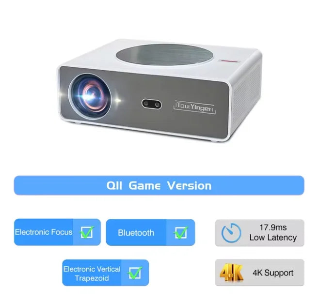 Touyinger Q11 projector 4K 8K led home theater electronics video game devices 5G Projectors full HD movie projector