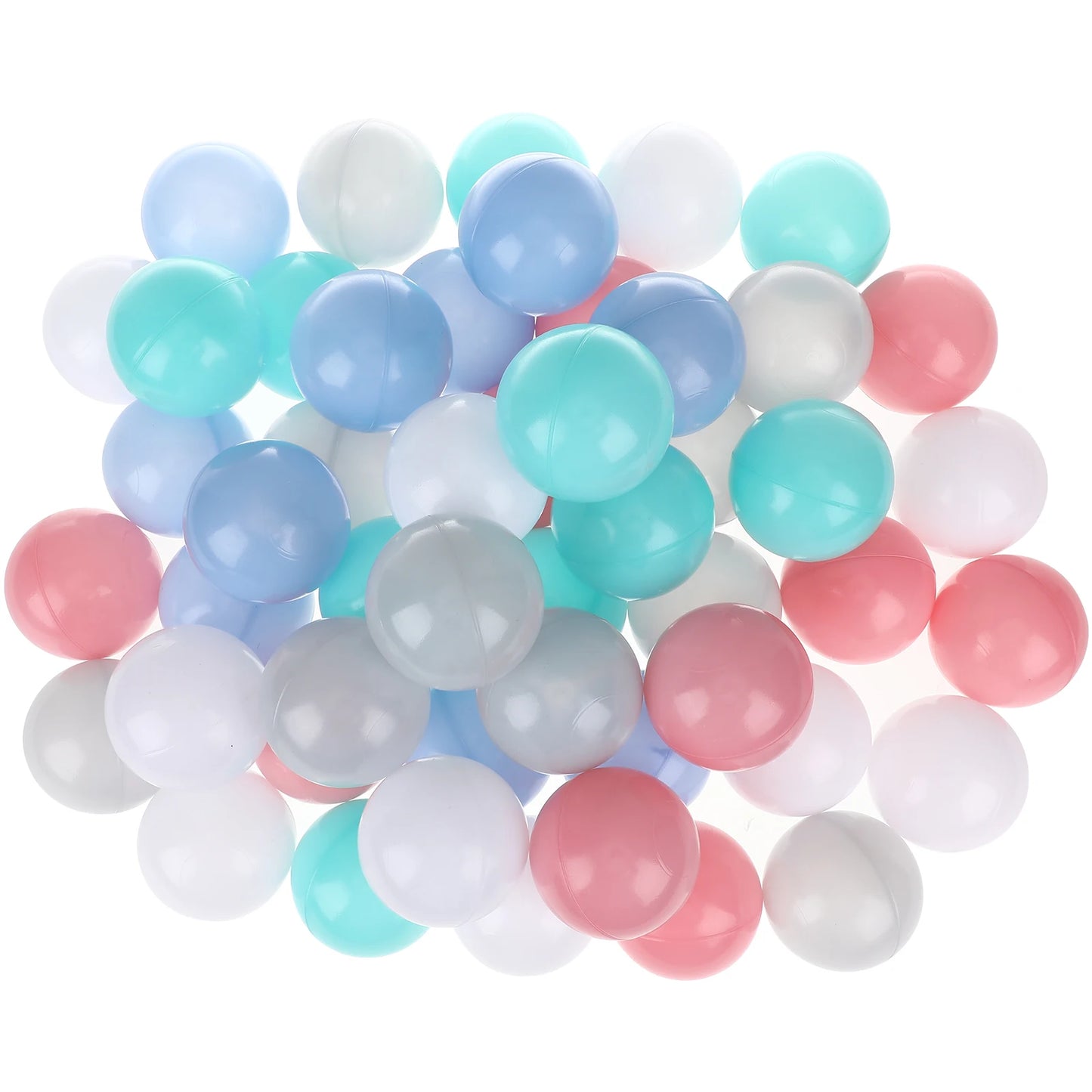 50 PCS Ocean Ball Kids Ball Colorful Fun Plastic Ball Pit Balls for Babies Kids Children Tent Toys Ball Packing