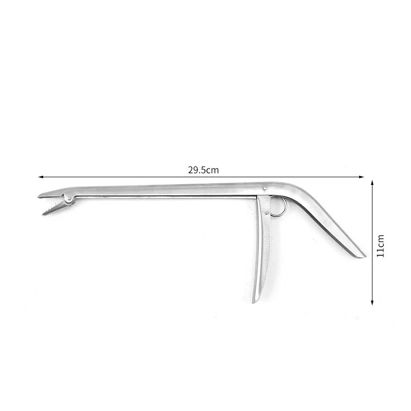 كماشة متعددة الوظائف بمقبض طويل من الفولاذ المقاوم للصدأ ومشبك لإزالة الخطاف ومشبك لصيد السمك والسمك الطيني وأدوات متنوعة - أداة يدوية